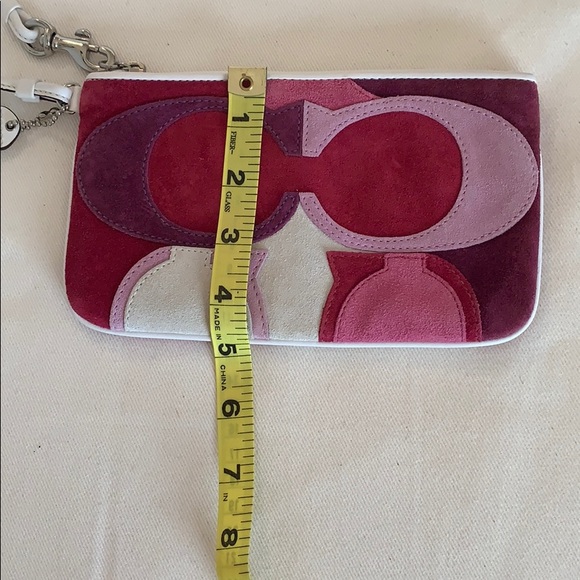 Coach Signature Suede Wristlet - Picture 8 of 9